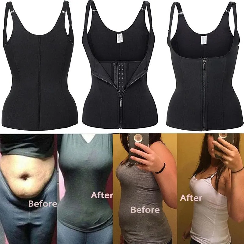 Slimming Belt Underwear Sweat Sauna Body Shaper Waist Trainer Corsets Modeling Strap Thermo Slimming Vest For Women(FH)(FHW1)(1U31)(1U24)