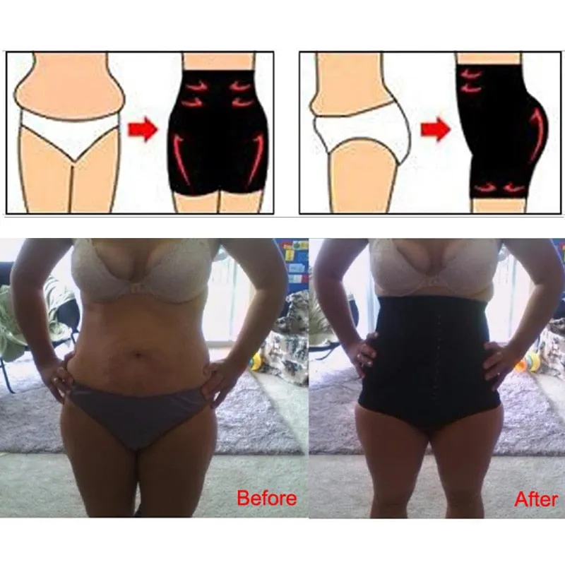 Tummy Control High Waist Panty Seamless Butt Lifter Shorts Shapewear Body Shaper Bodysuit Booty Lifter