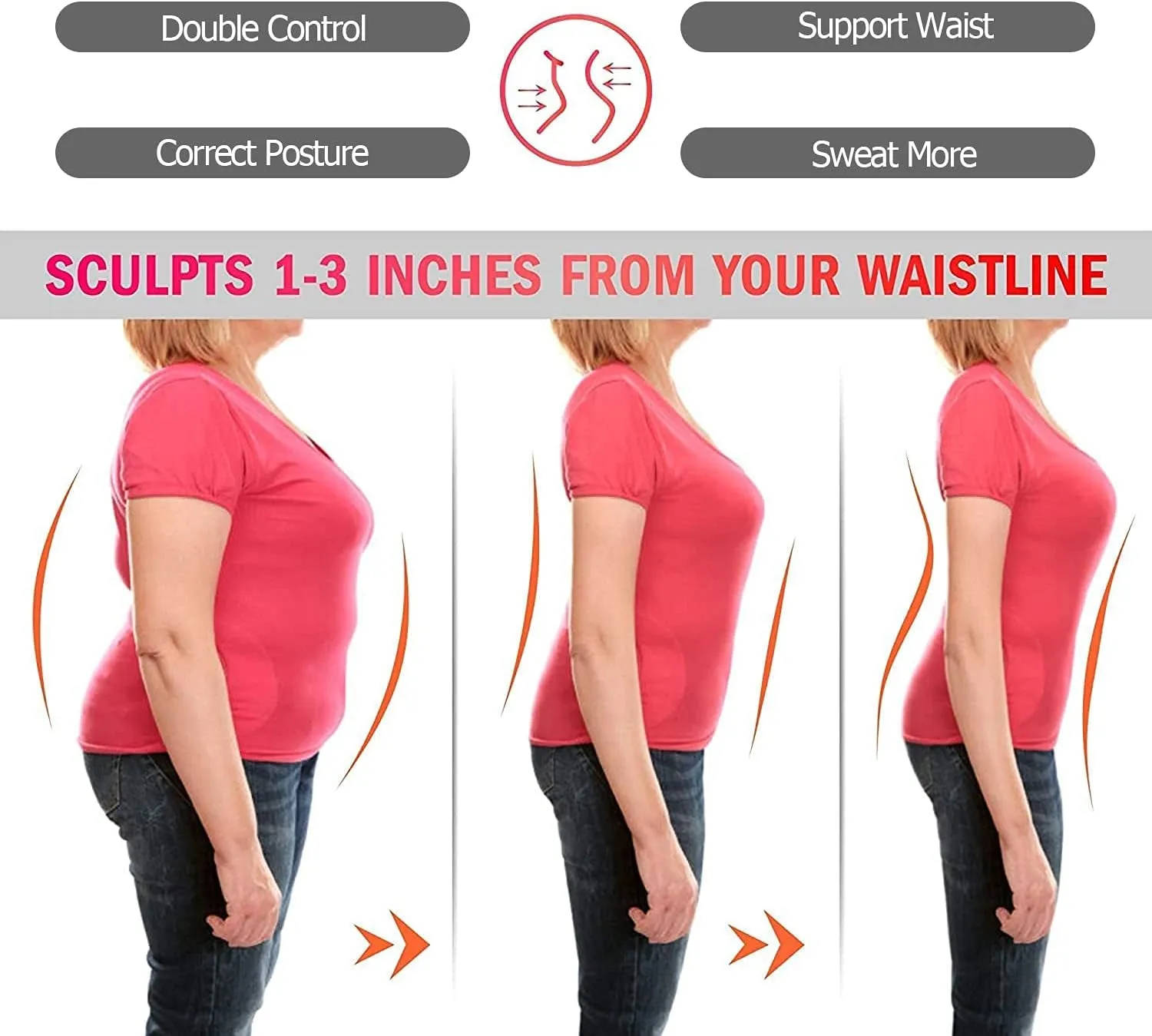 Waist Trainer for Women Latex Underbust Jsculpt Double Training Belt Workout Sport Girdle